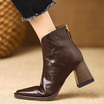 Claudia, Luxe Mid-Heel Ankle Boots
