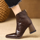Claudia, Luxe Mid-Heel Ankle Boots