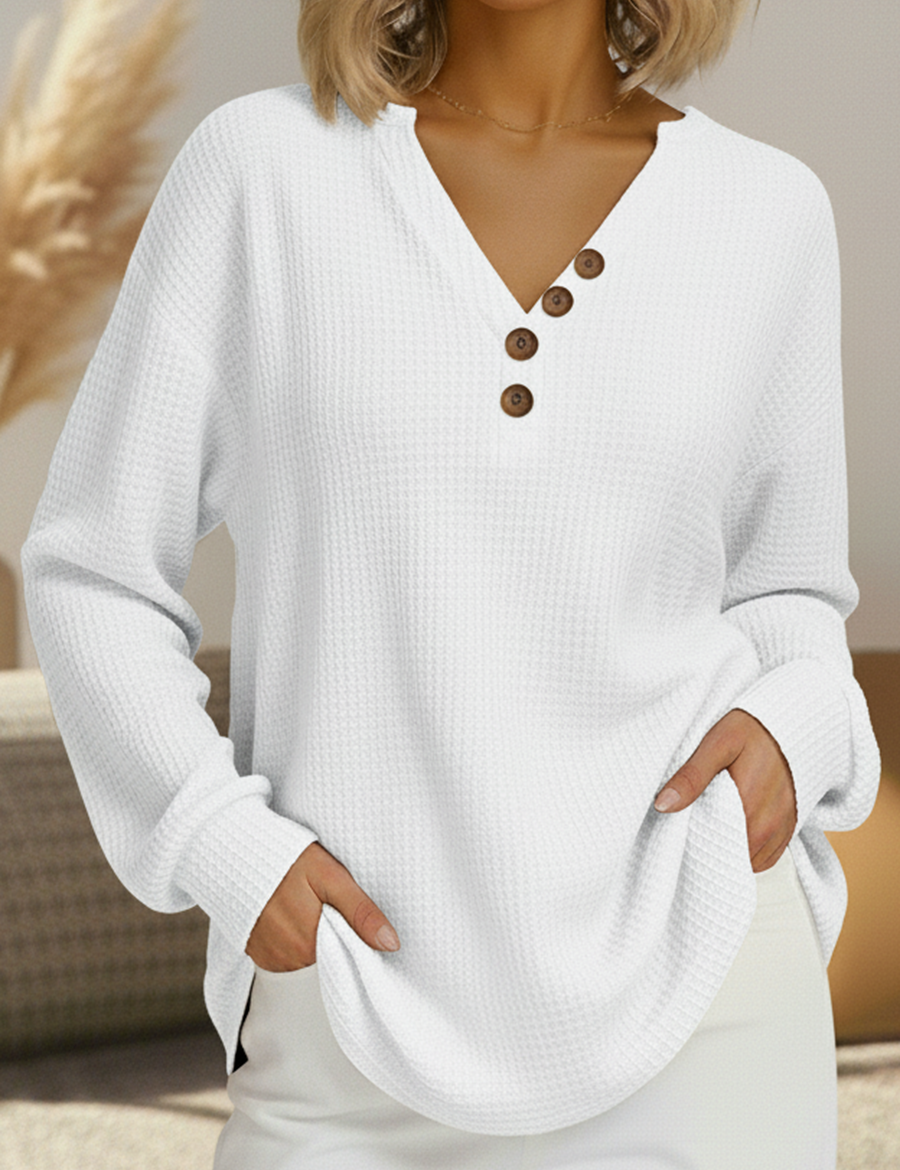 Wilma Simple Jumper with V-Neck