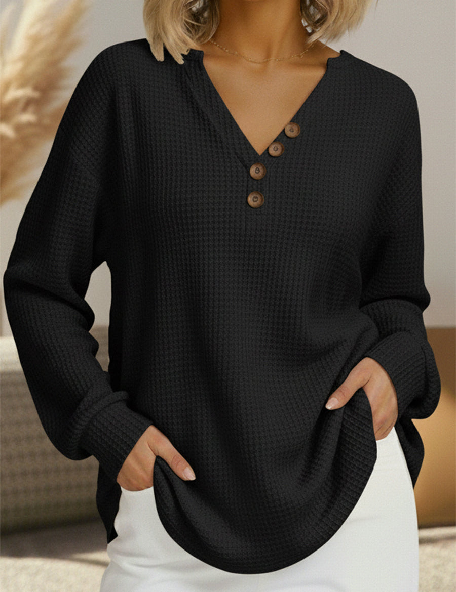 Wilma Simple Jumper with V-Neck - view 4