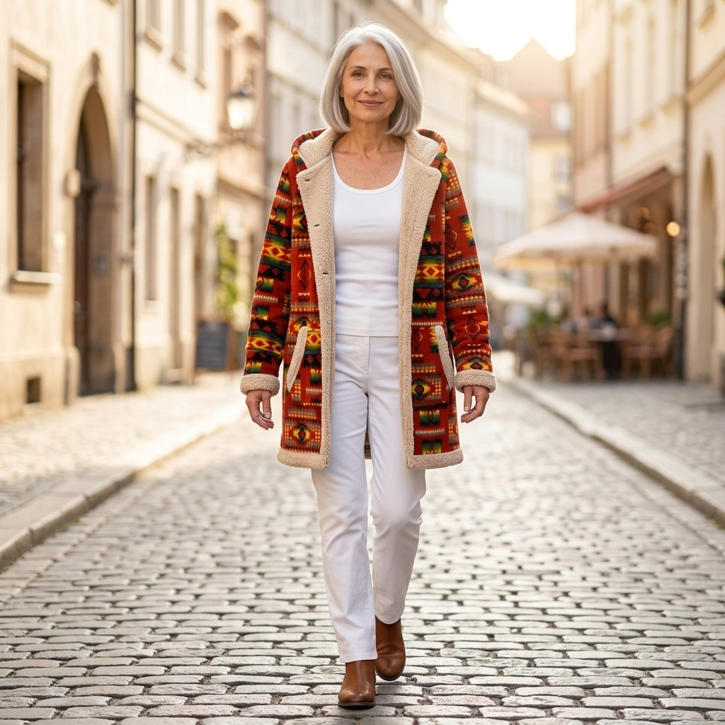Yvette Elegant Mid-Season Coat - view 4
