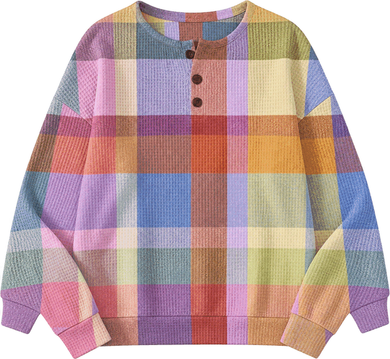 Antje | Pastel Check Pattern Jumper