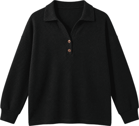 Elke | Simple Jumper with Shirt Collar